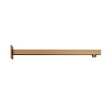 Product Cut out image of the Abacus Emotion Brushed Bronze Square 370mm Fixed Wall Shower Arm